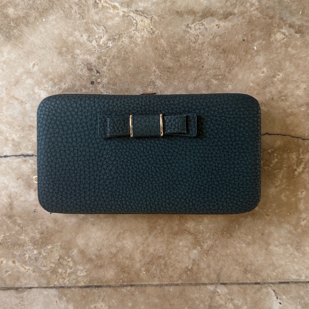 Ladies, genuine, leather wallet, brand new, never used in wristlet